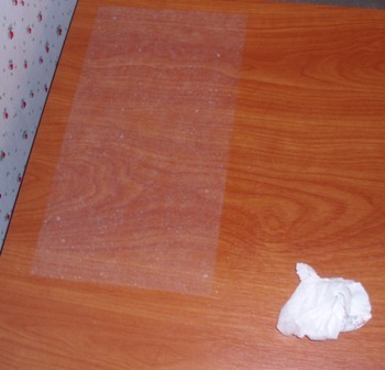 Marouflage étape 2