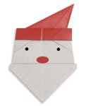 Joulupukin pää origami