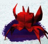 Origami zodiaku rak - menu