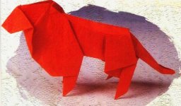 Origami zodiaku lew