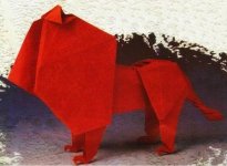 Origami zodiaku: lew