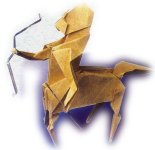 Origami zodiaku: strzelec łucznik